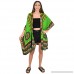 ISLAND STYLE CLOTHING Ladies Kimono African Dashiki Print Beach Cardigan Cover-Up Green B07MJ8MFFN